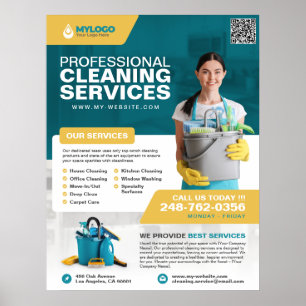 Professional Cleaning Service Business Poster