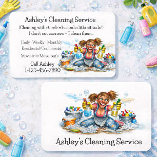 Professional Cleaning Service Design Business Card