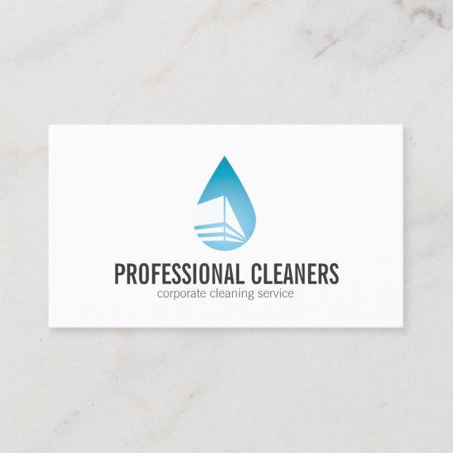 Professional Cleaning Service, Pressure Washing Business Card (Front)