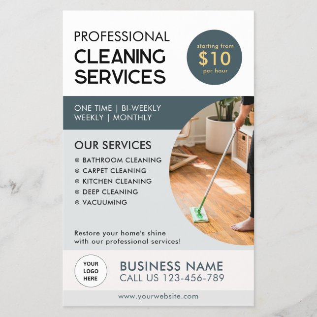 Professional Cleaning Services Flyer (Front)