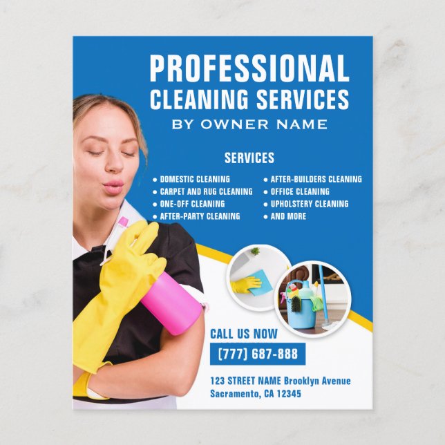 Professional Cleaning Services Flyer (Front)