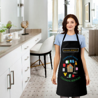 Professional Cleaning Services Logo Custom Maid Apron