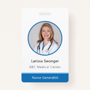 Professional Clinic Hospital Employee ID Name   ID Badge