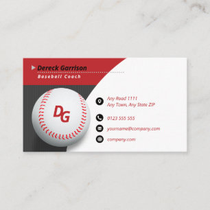 Professional Coach   Baseball Master Sport Business Card