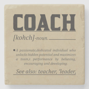 Professional Coach Definition Quotes T-Shirt Throw Stone Coaster