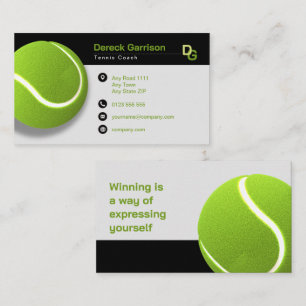 Professional Coach   Tennis Master Sport Business Card