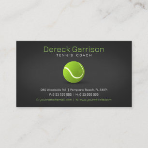 Professional Coach   Tennis Master Sport Business Card
