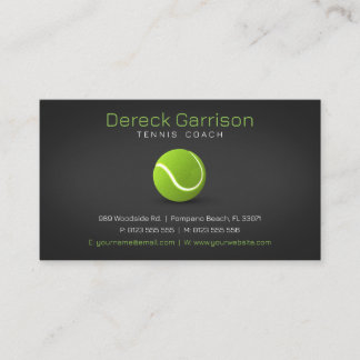Professional Coach | Tennis Master Sport Business Card