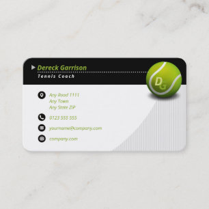 Professional Coach   Tennis Master Sport Business Card