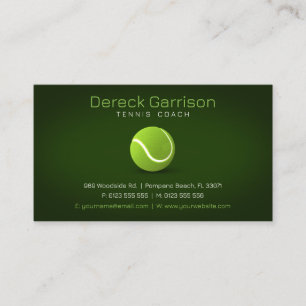 Professional Coach   Tennis Master Sport Business Card