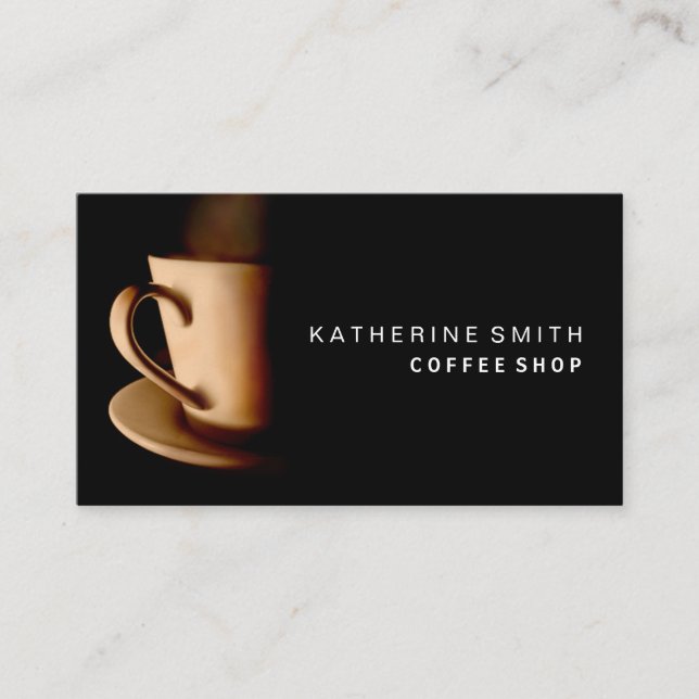 Professional Coffee Business Card (Front)