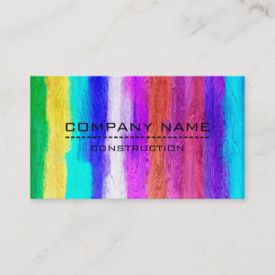Professional Colourful Modern Wood Look #18 Business Card