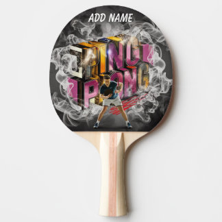 Professional colourful name trendy cool ping pong paddle