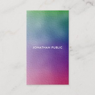 Professional Colourful Template Elegant Simple Business Card