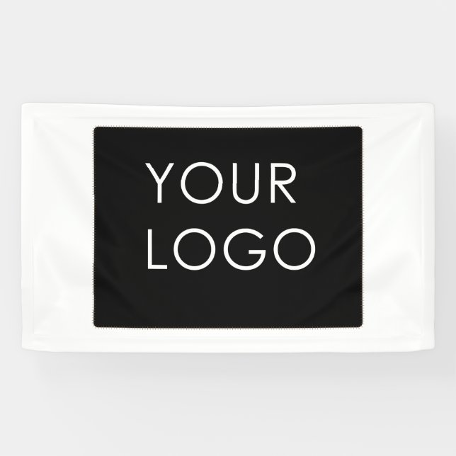 Professional Company Business Logo Only White Banner (Horizontal)