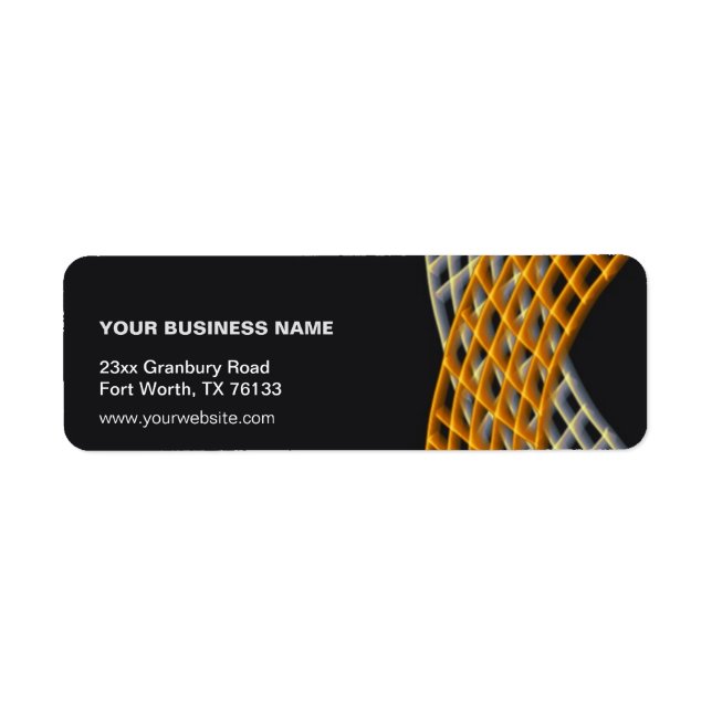 Professional Company Business Name Return Address (Front)