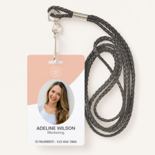 Professional Company Corporate Logo Photo ID ID Badge