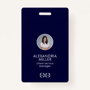 Professional Company Employee QR Code Badge ID Badge