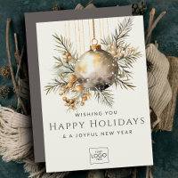 Professional Company Logo Elegant Custom Christmas