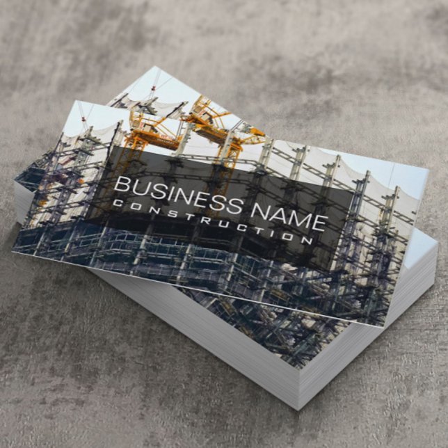 Professional Construction Business Card (Creator Uploaded)