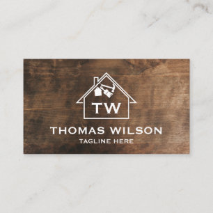 Professional Construction Handyman Carpenter Tools Business Card