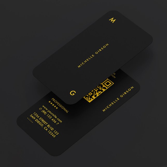 Professional Construction Yellow Black Minimal Business Card (Simple Professional Yellow Black Minimal Business Card
)