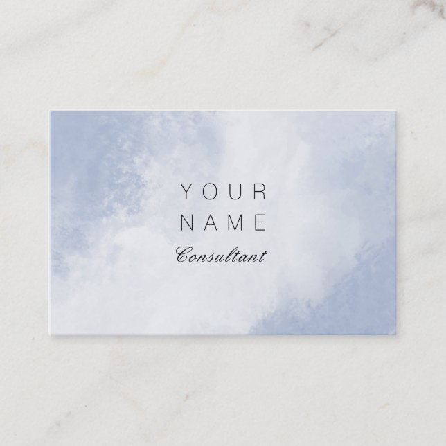 Professional Consultant Abstract Brush Stroke Business Card (Front)