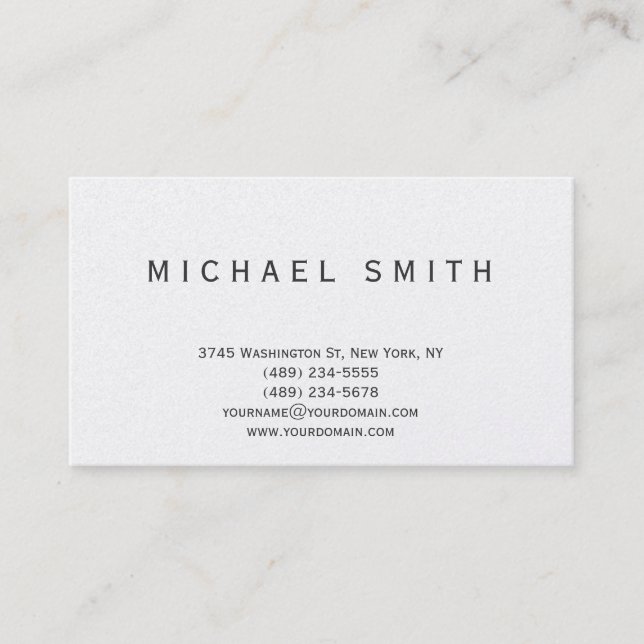 Professional Consultant Business Card (Front)
