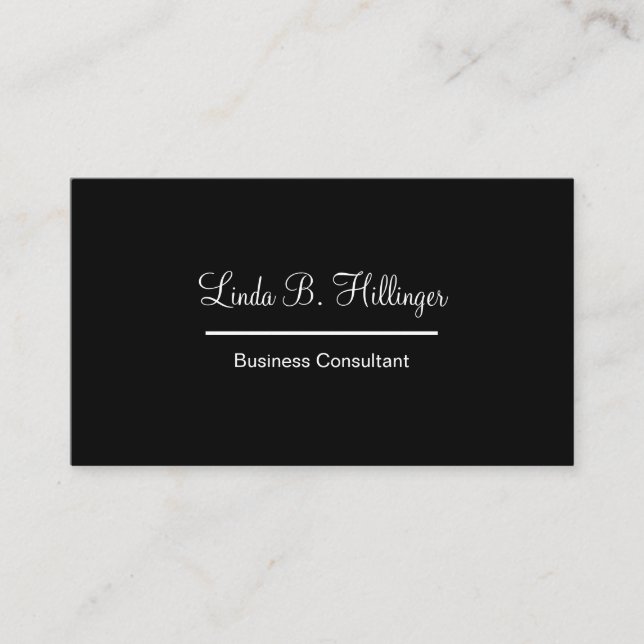 Professional Consultant Design Business Card (Front)