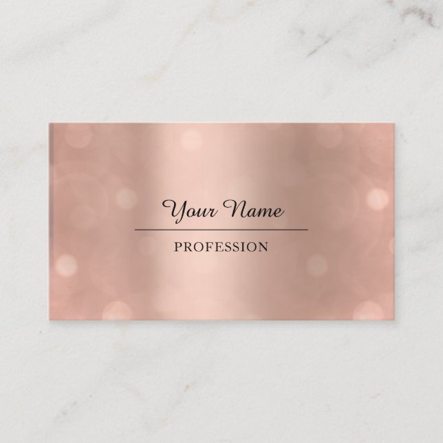 Professional Consulting Modern  Rose Business Card (Front)