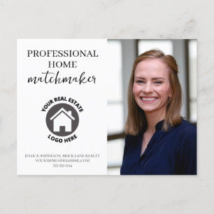 Professional Contact Info Photo Real Estate   Postcard