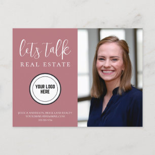 Professional Contact Info Photo Real Estate  Postcard