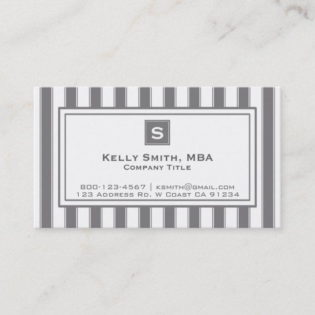 Professional Contemporary Business Card (Front)