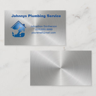 Professional Contractor Plumbing Service Business Business Card