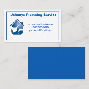Professional Contractor Plumbing Service  Business Card