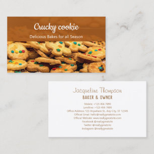 professional cookies photo Business Card