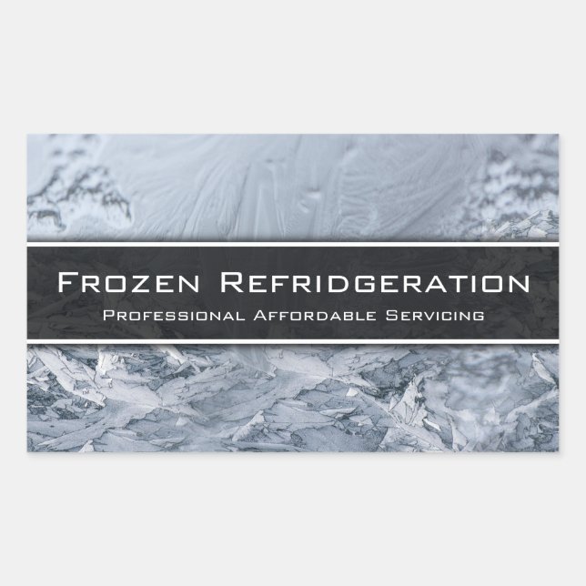 Professional Cooling Servicing - Business Card Rectangular Sticker (Front)