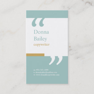 Professional Copywriter Business Card