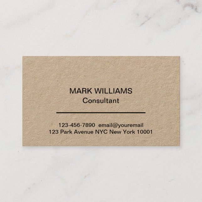 Professional Corporate Consultant Business Cards (Front)