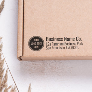Professional Corporate Logo Office Return Address Rubber Stamp
