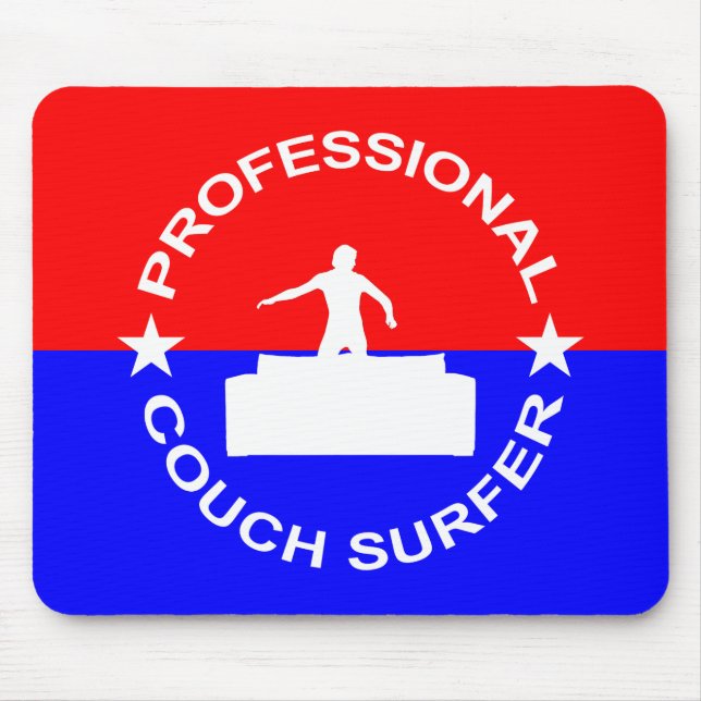 Professional Couch Surfer Mouse Mat (Front)