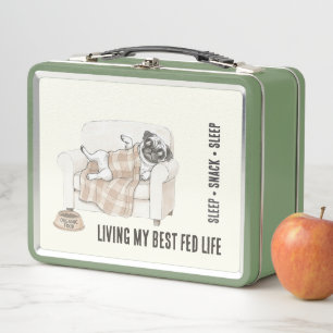 Professional Couch Tester – Cozy Paws Collection Metal Lunch Box