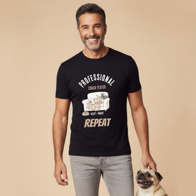 Professional Couch Tester – Cozy Paws Collection T-Shirt (Creator Uploaded)