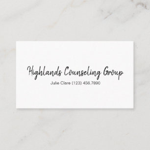 Professional Counseling Group Life Coach, Business Card