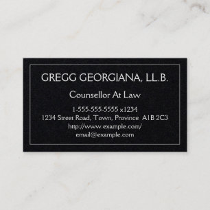 Professional Counsellor At Law Business Card