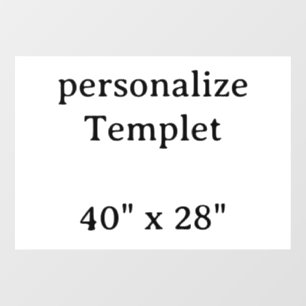 professional Create Your own 40" x 28" Landscape Window Cling