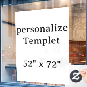 professional Create Your own 52" x 72" Portrait Window Cling
