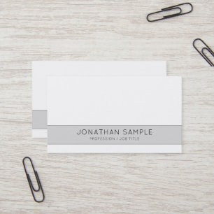 Professional Creative Design Grey Company Plain Business Card
