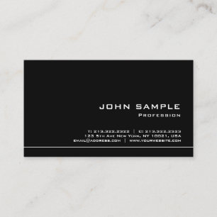 Professional Creative Modern Black White Template Business Card