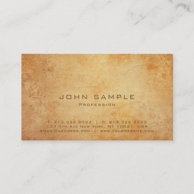 Professional Creative Plain Standard Matte Luxury Business Card (Front)